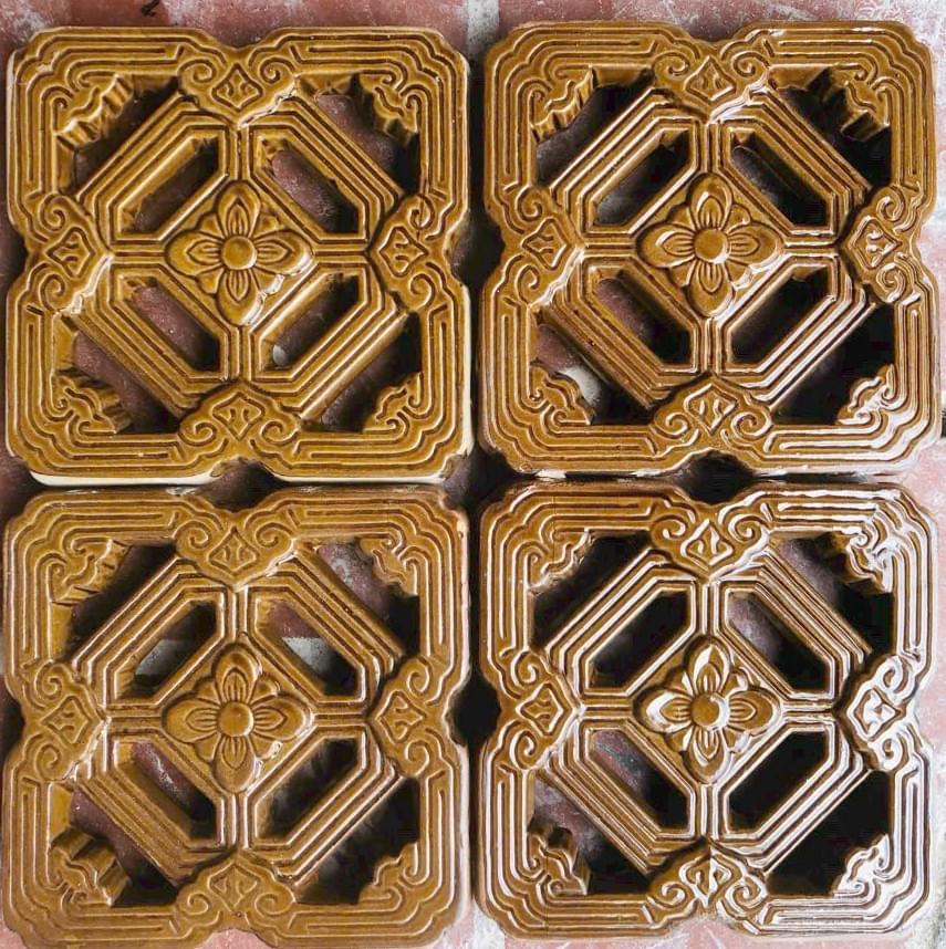 Gạch Thông Gió Men Hoa Cổ - Ảnh 6
